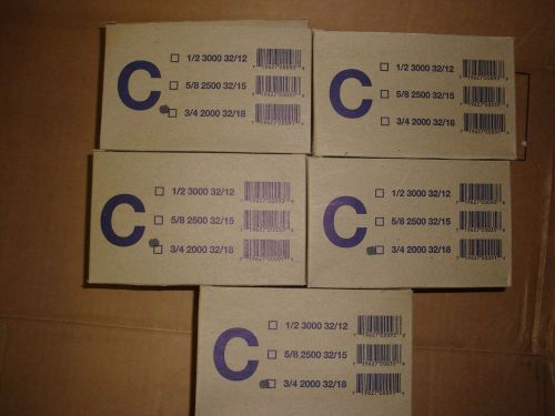 Carton closing staples 10,000 c 3/4&#034; 32/18 (1 1/4&#034; crown) for sale