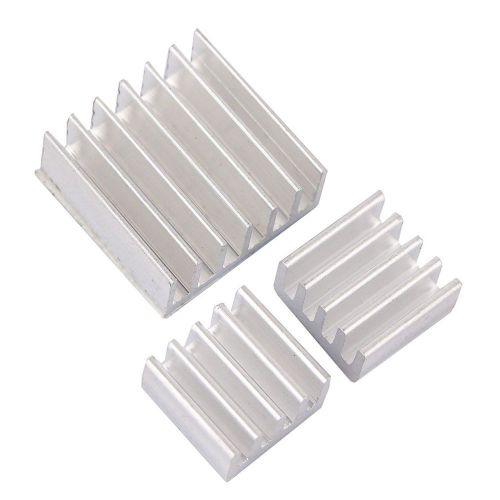 Kootek Aluminum Heatsink set for Raspberry Pi - Set of 3 Heat Sinks