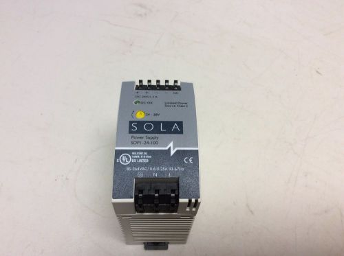 Sola SDP1-24-100 24 VDC 1.3 Amp Power Supply SDP124100 SDP1 24 100