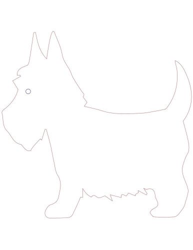 2 DXF Files for CNC plasma/laser/water cutter Westie/Scottie