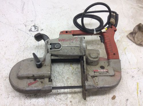 (1) Milwaukee 6230 Deep Cut 6 Amp Portable Band Saw with worm gear