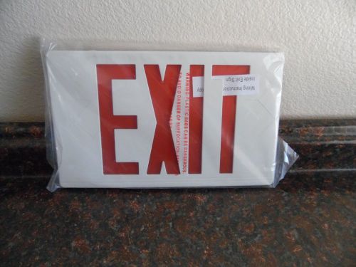 12&#034;X7.5 EXIT SIGN RED TRANSPARENT PLASTIC COVER