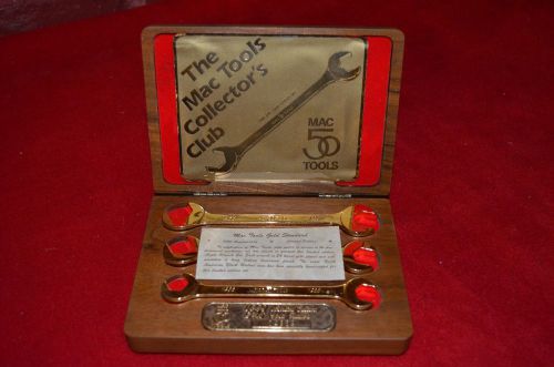 MAC TOOLS 24K GOLD PLATED 50TH ANNIVERSARY 1988 LIMITED WRENCH SET