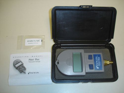 Inficon Pilot Plus Digital Vacuum Gauge with carrying case.