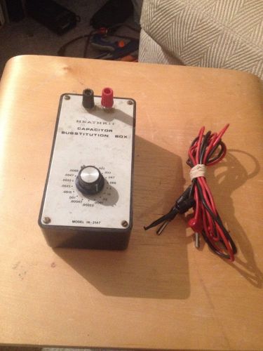 Heathkit In-3147 Capacitor SUBSTITUTION BOX w/Canles