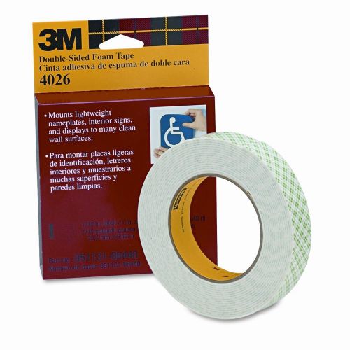 Foam Mounting Double-Sided Tape, 1 Wide x 216 Long