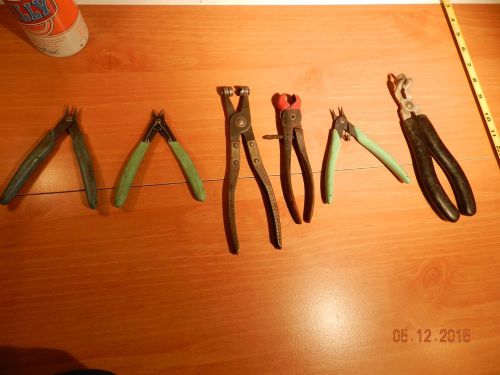 Lot of 6  Mini Cutters Plato Products 170 Cutter 170 KD Pliers KD 135 Brake tool