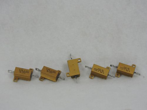 Lot of 5 Dale 91637 JAN RER65F4R99R Power Resistors 4.99? OHMS 10 W 1% 9134 R