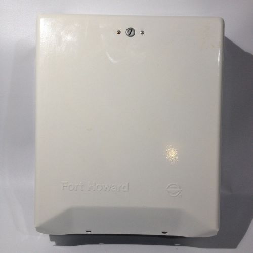 Fort Howard White Towel Dispenser Combination Handifold Selffold 566-01 USA USED