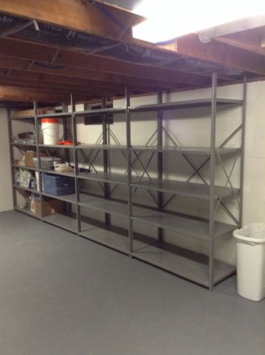 PENCO CLIPPER SHELVING: [9] UNITS W/ [38] 24x48 SHELVES &amp; [12] 18x48 SHELVES