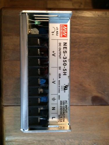 Mean well nes-350-5h 5v 60a 350w led power supply for sale