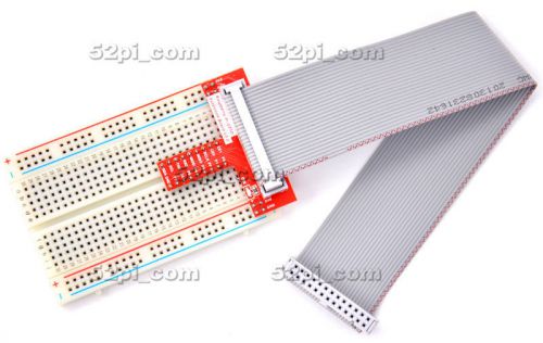 Raspberry Pi B Kit 26pin Socket IDC Cable &amp; T-type Extension Board &amp; Breadboard