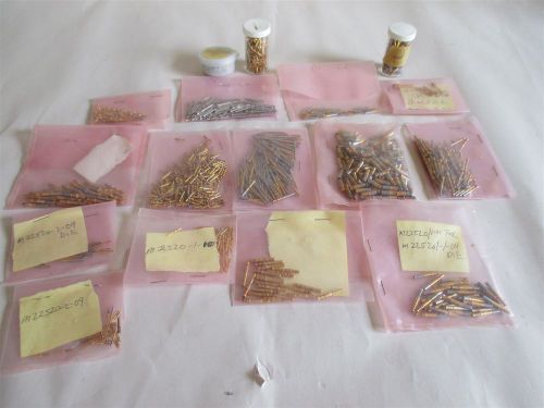 Large Lot of New Contact Crimp Pins D-Sub Mixed AWG Use w/ DMC Daniels Tools