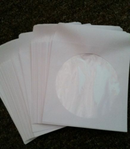 200 cd dvd premium white paper sleeve with window and flap envelopes for sale