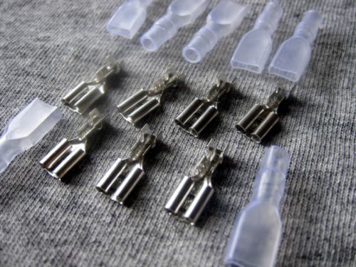 U.S. Seller - 20 pcs 2.8mm Crimp Terminals Female Spade Connector w/ Case