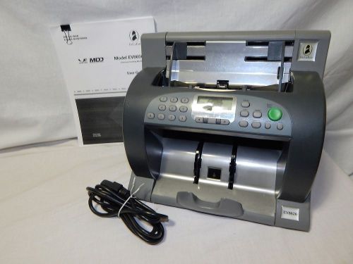 De La Rue Money Bill Currency Counter Model EV8626 &#034;For Parts Only&#034;