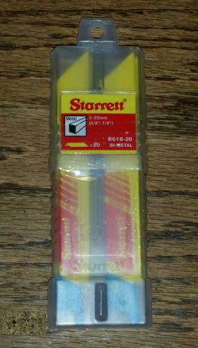 Reciprocating Blades  B618-20Starrett Bi-Metal (20) pack New In Box