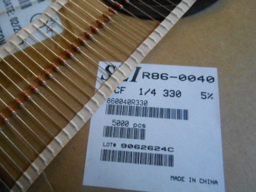 330 OHM 1/4 Watt 5% tol. resistors 25Pcs. USA SELLER-FREE SHIPPING