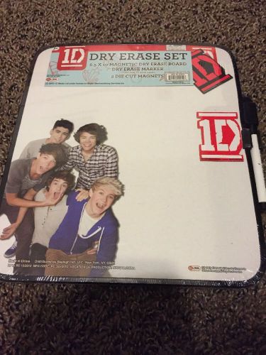 1D One Direction Magnetic Trim Dry Erase Board Memo Board, Pen &amp; Die Cut Magnets