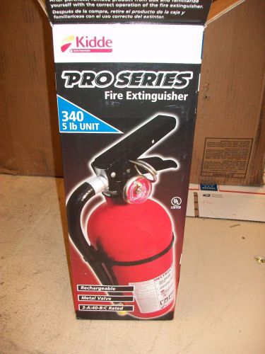 KIDDE PRO SERIES FIRE EXTINGUISHER 340 5LB UNIT-Rechargable- Metal Valve