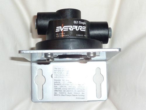 EVERPURE FILTER WATER HEAD QL1 ASSY 1/4inch JOHN GUEST FITTINGS MOUNTING BRACKET