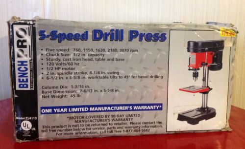 BENCH PRO 5 SPEED DRILL PRESS