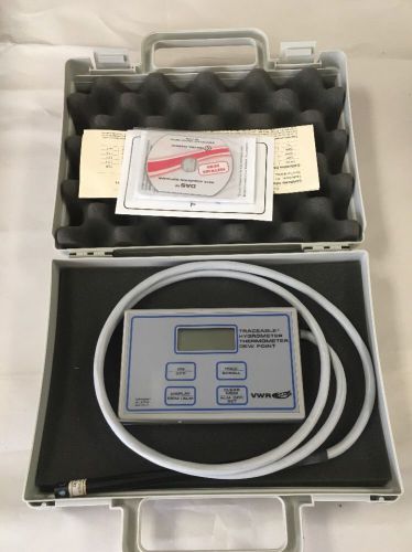 VWR Traceable Hygrometer Thermometer Dew Point with Probe &amp; Case 35519-041