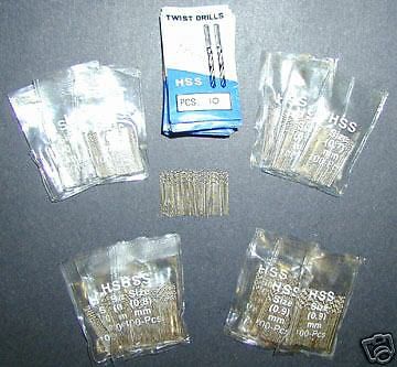 Drill 100PC Mini Metric Drill 0.5, 0.6, 0.7, 0.8, 0.9,1.0 mm Jewelry Maker Drill