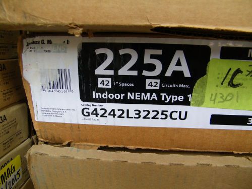 SIEMENS G4242L3225CU 3PHASE 225AMP 42CIRCUIT LOAD CENTER