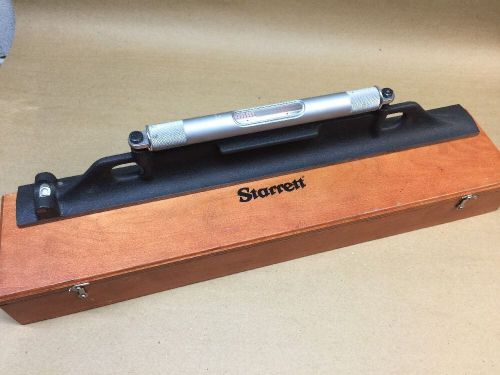 EXCELLENT - STARRETT 98 18&#034; MACHINIST LEVEL Double Bubble Vial