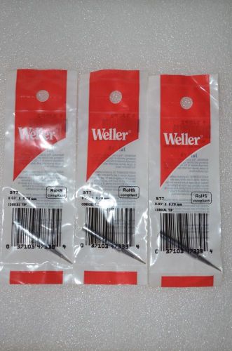 3x Original Weller ST7 1/32 CONICAL, tip for WP25, WP30, WP35, WLC100