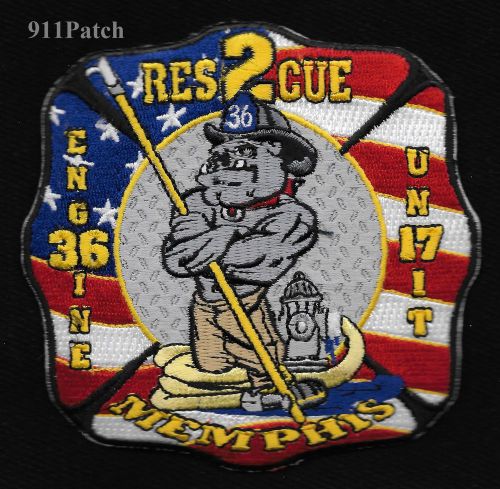 Memphis, TN - Engine 36 Unit 17 Rescue 2 FIREFIGHTER Patch Fire Dept.