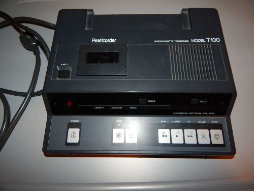 Olympus Pearlcorder T100 Microcassette Dictation Transcriber System