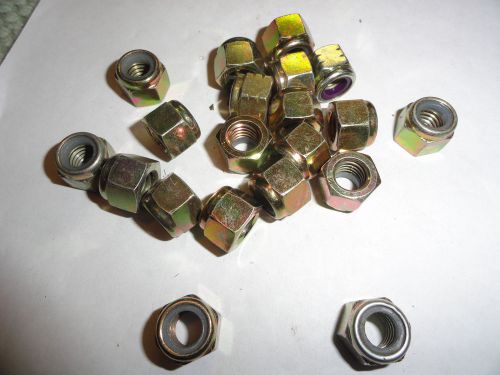 3/8-16 Yellow Zinc Grade 8 Nylon Insert Locknuts