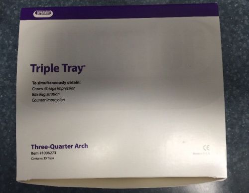 Dental Premier Triple Tray Three-Quarter Arch (35 Trays)