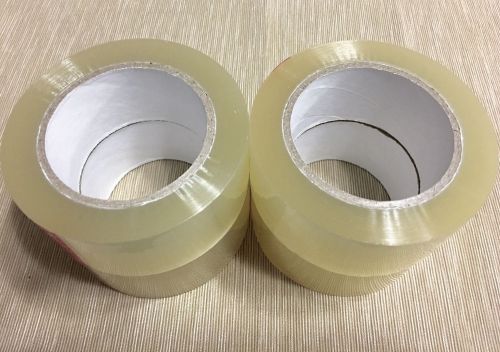 CLEAR SEALING BOX PACKAGINGTAPE, 2.0&#034; x 110 YARDS X 2MIL, 4 ROLLS FREE SHIP