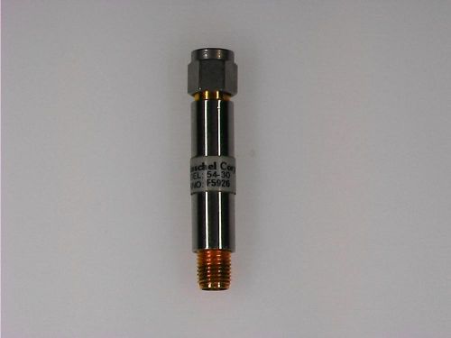 Weinschel MODEL 54 40GHz 30dB 2W Attenuator with m/f 2.92MM K connectors.