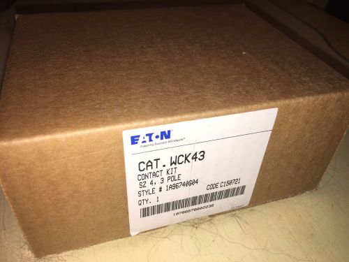 New oem cutler hammer wck43 nema size 4 contact kit ! new in box ! for w200m4cfc for sale