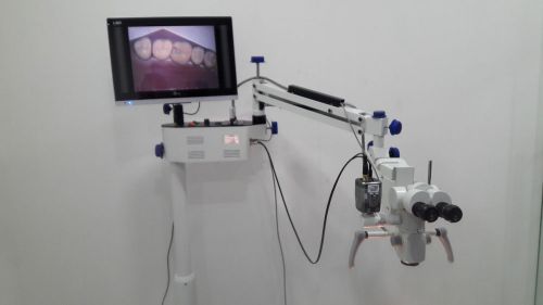 New design of dental microscope: 5 step head,with video camera &amp; led monitor for sale