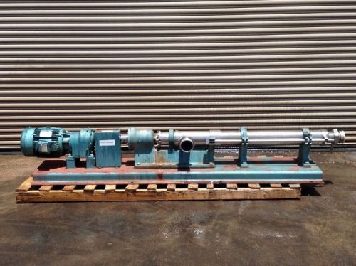 Moyno 10 HP SS Progressive Cavity PD Pump, Sanitary Positive Displacement Pumps