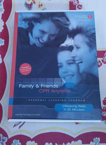 American Heart Association Family &amp; Friends CPR ANYTIME learning program NEW kit