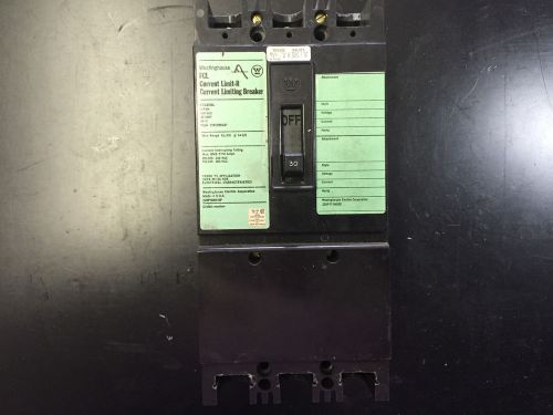 Westinghouse FCL Breaker FCL3030L 30A/480V/3P Style #1371D50G21