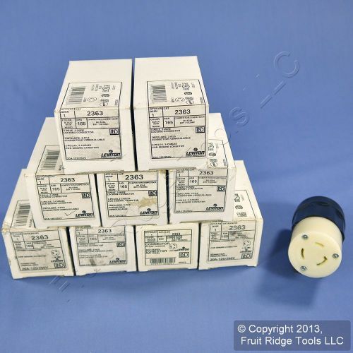 10 Leviton L10-20 Locking 20A 125/250V Connectors 2363