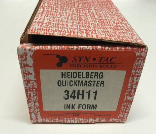 SYN-TAC PRECISION ROLLS 34H11 19 1/2&#034; INK FORM * HEIDELBERG QUICKMASTER QM46 *