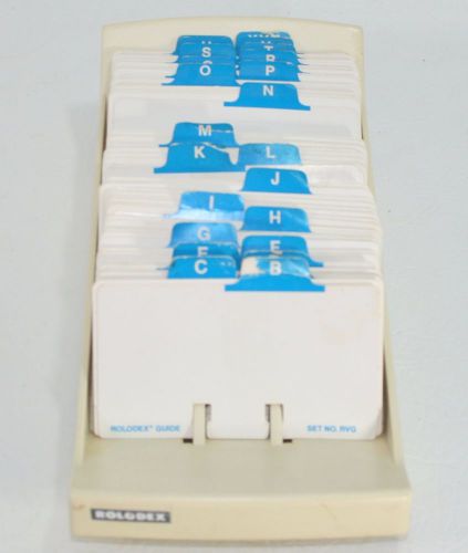 Large VINTAGE ROLODEX DESK CARD ORGANIZER 9&#034;