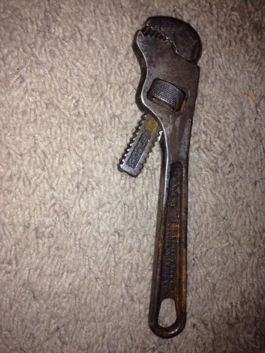 Vintage lawson angled head heavy duty pipe wrench, the lawson mfg. co. 8&#034; for sale