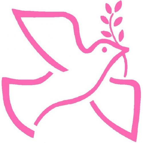 30 Custom Pink Dove Art Personalized Address Labels