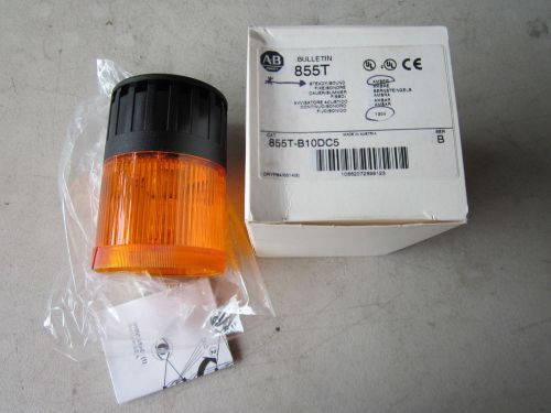 Allen Bradley 855T-B10DC5 Amber Steady / Sound Stack Light Module NEW