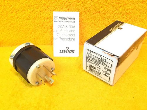 ***NEW*** LEVITON 2331 L7-20 277 VOLT 20 AMP 3W TWIST LOCK RECEPTACLE CONNECTOR