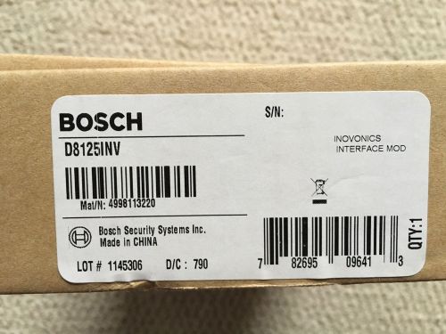 NEW IN BOX -- BOSCH D8125INV Wireless Interface Module ***SAME DAY SHIPPING***